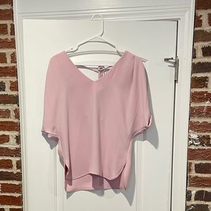 Amanda Uprichard blush / lavender blouse